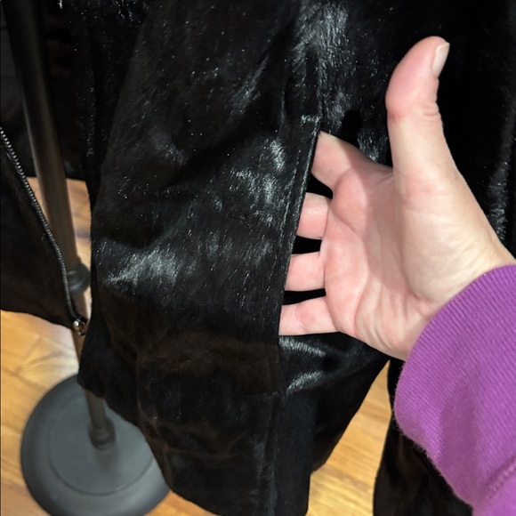 Davoucci genuineleather calf hair jacket black size 3xl men’s - Picture 7 of 7